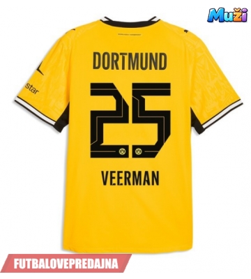 Lacne Muži Futbalové dres Borussia Dortmund Joey Veerman #25 2026-27 Krátky Rukáv - Domáci